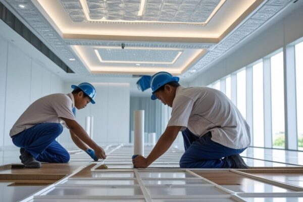 biaya pasang plafon grc per meter