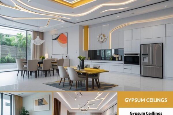 harga pasang plafon gypsum plus bahan