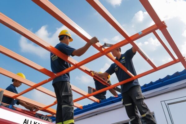 upah pasang spandek per meter